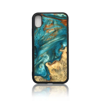 

Real Wood Retro Phone Case For iphone 6 s 7 8 plus X S R MAX Handmade protective wooden cover Epoxy TPU All inclusive