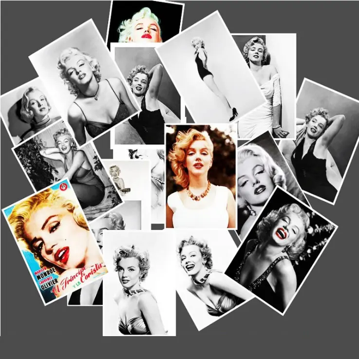 25pcs Pack Marilyn Monroe Stickers Waterproof PVC Luggage Motorcycle Laptop Skateboard Guitar Water Bottle Vsco Girl Sticker Toy