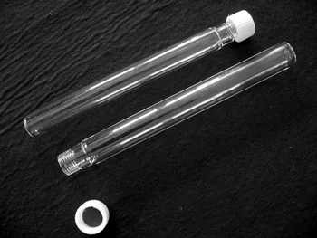 

20ml clear Quartz test tube with teflon stopper