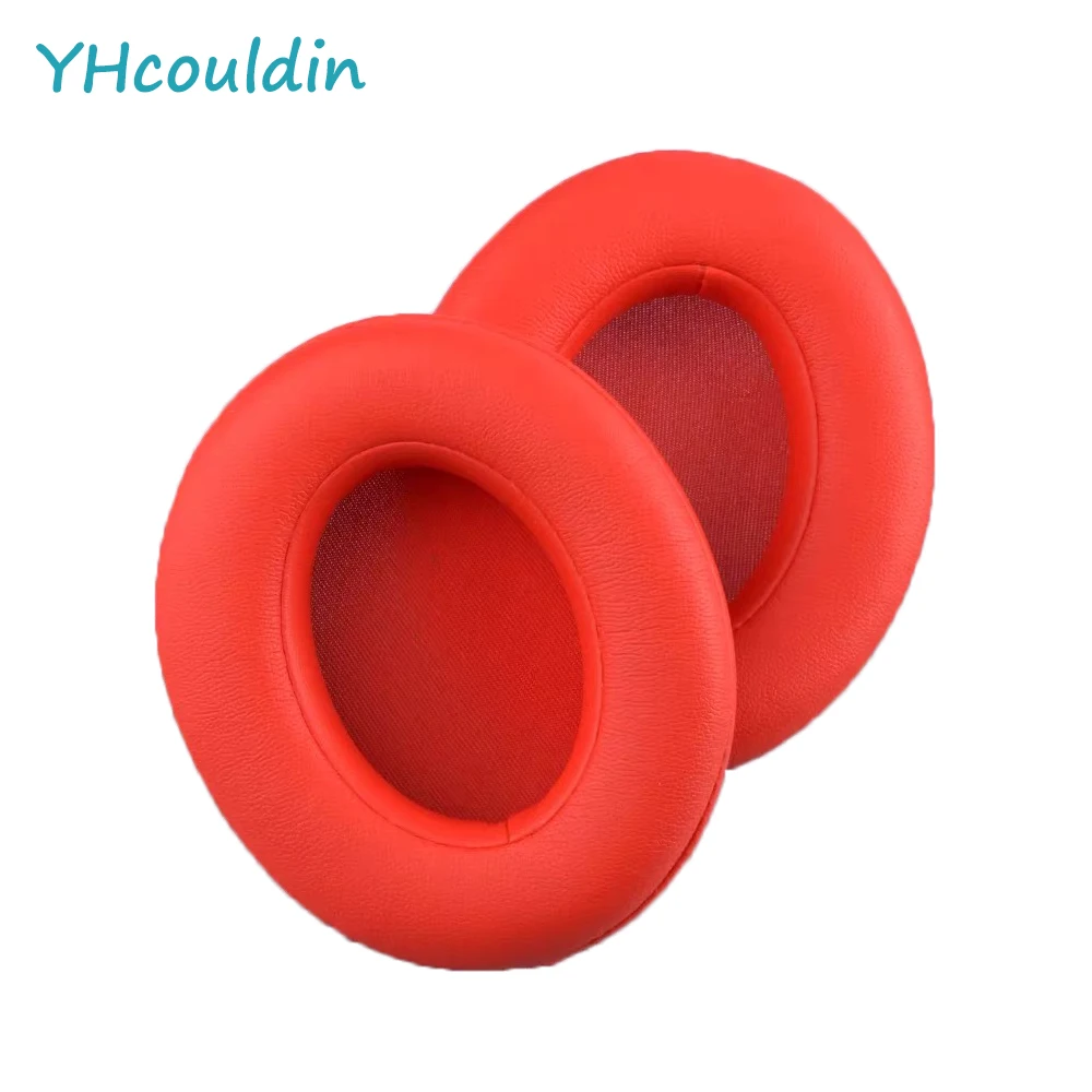 YHcouldin Sheepskin Replacement Ear Pads for Beats Solo 2 and Solo 3 Wireless Bluetooth Headphones Genuine Leather Ear Cushions