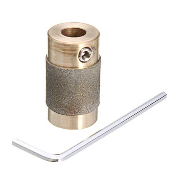 

3/4 Inch Grinding Bit Stained Glass Grinder Head Diamond Copper Grinder Brass Chrome-plating Grinder for Glass Tiles Polishing