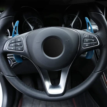 

For Mercedes Benz A Class W177 A180 A200 A220 A250 Car Steering Wheel Paddle Shift Metal Decoration Trim Car Styling 2pcs