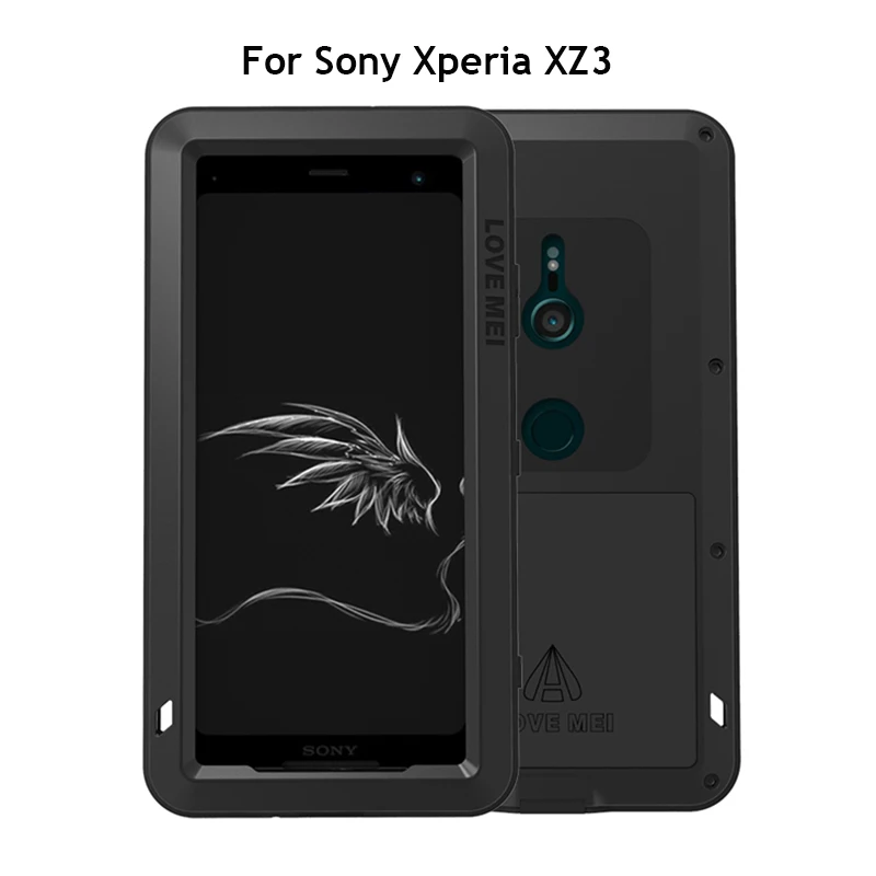 Брендовый чехол Love Mei для sony Xperia XZ3 (6 0 дюйма) ударопрочный металлический защитный