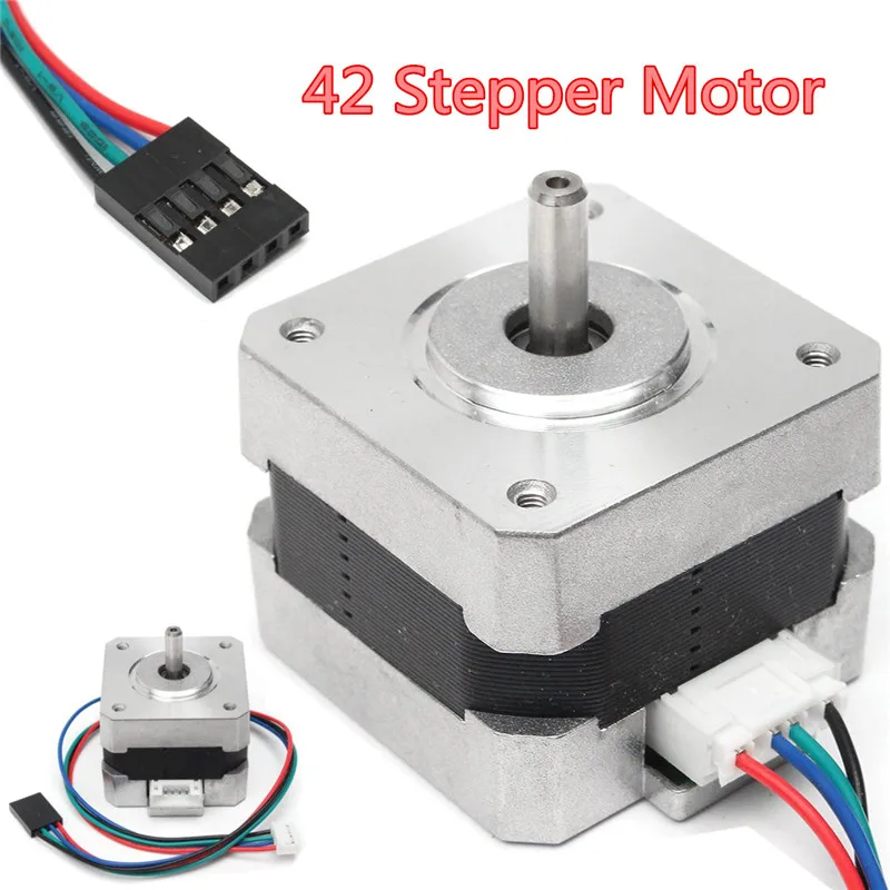 

42 Hybrid Stepper Motor 5mm Round Shaft Two Phase Four Line Stepper Motor
