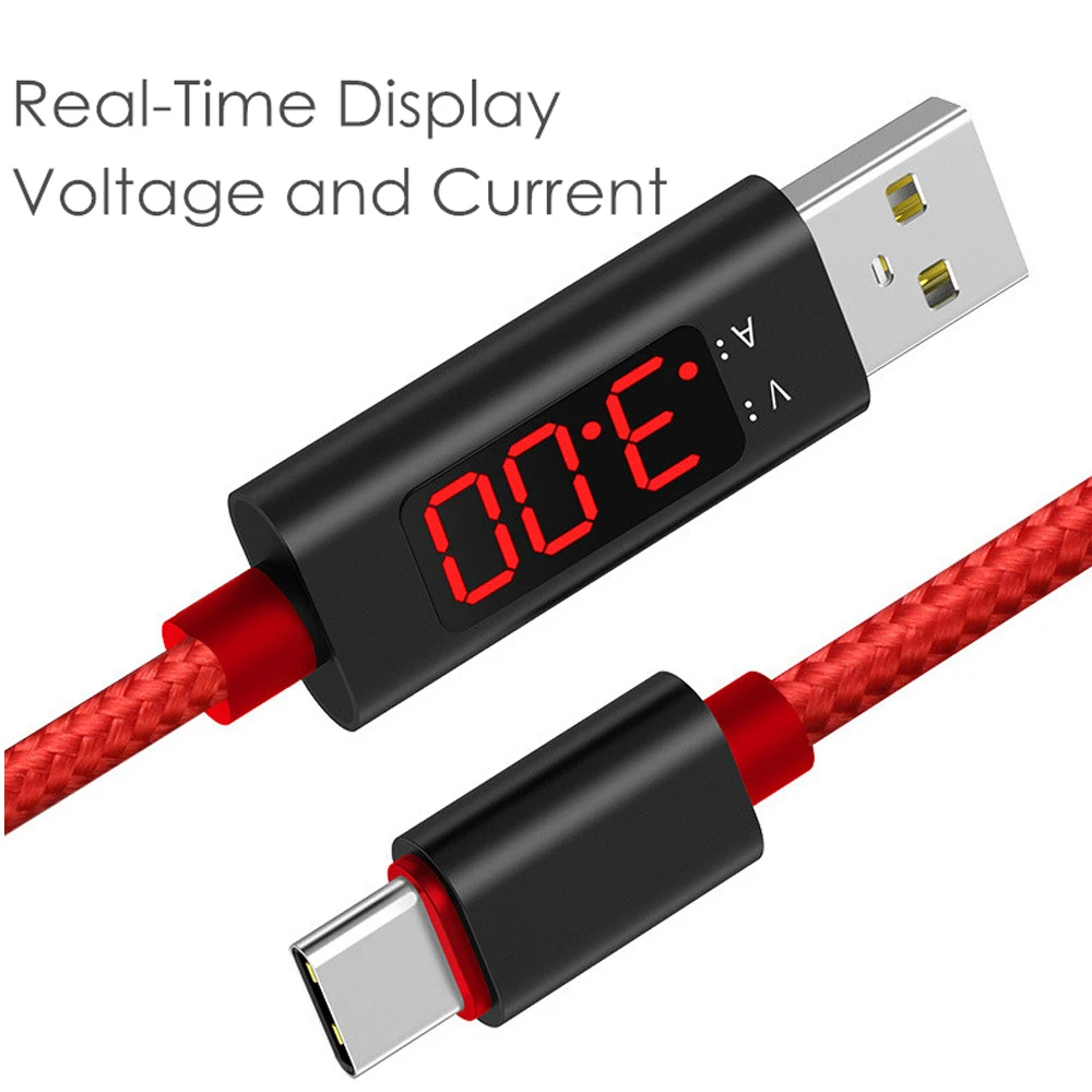 USB кабель 5 в 2,4 A светодиодный кабель для быстрой зарядки C-type Micro 1 м кабель для зарядки IPhone samsung huawei Millet