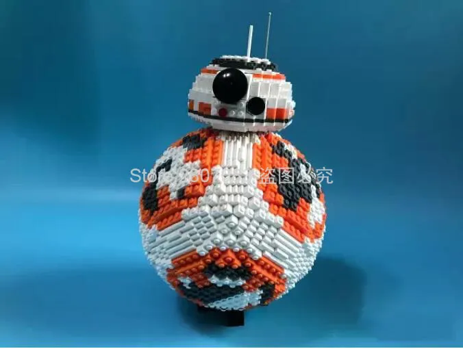 BB-8 сопротивления Звездные Войны Пробуждение силы Сферический робот 2069 шт Строительные блоки Наборы кубиков Игрушки совместимы с 75187