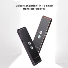 T8 умный голосовой переводчик портативный речевой двухсторонний перевод в режиме реального времени 30 многоязычный перевод для обучения путешествию бизнесу
