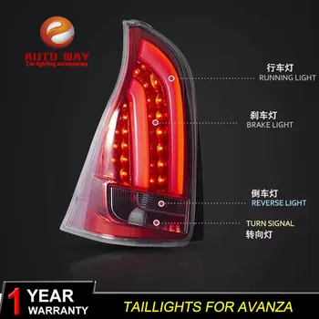 

Car Styling for Toyota INNOVA 2012-2015 taillights Toyota INNOVA LED Tail Light LED Rear Lamp Certa taillight Automobile