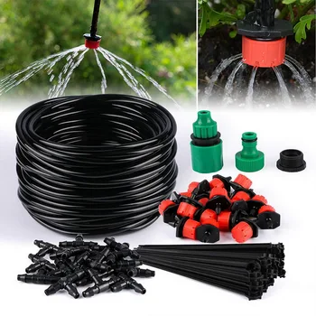 

Automatic Garden Watering System Kit Drip Irrigation Kit for Garden Greenhouse Patio Lawn