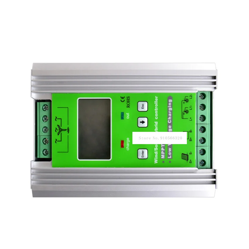 High-end tipo Módulo Vento e Solar Controlador de Carga Vento + 600w Solar Mppt Híbrido 50a 12 - 24v Venda Quente Jw-mppt2480 800w JW-MPPT2480 high-end tipo módulo solar mppt vento