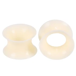 Set of 2 Flexible Silicone Ear Stretchers and Expander Plugs (8mm)