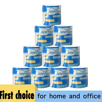 

10 Rolls 3 Layer Toilet Tissue Home Bath Toilet Roll toilet paper Soft Toilet Paper Skin-friendly Paper Towels New