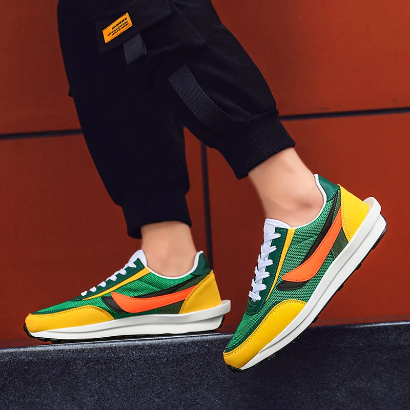 Zapatillas hombre дышащие, сетчатые спортивная обувь, мужские фирменные Daybreak походные сникерсы теннисный корт Обувь Для мужчин корзина шнуровка