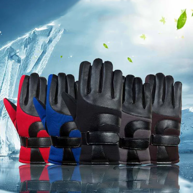 Лыжные зимние перчатки водонепроницаемые перчатки с подогревом теплые термальные перчатки для велоспорта мотоцикла сноуборда зимние варежки для мужчин и женщин