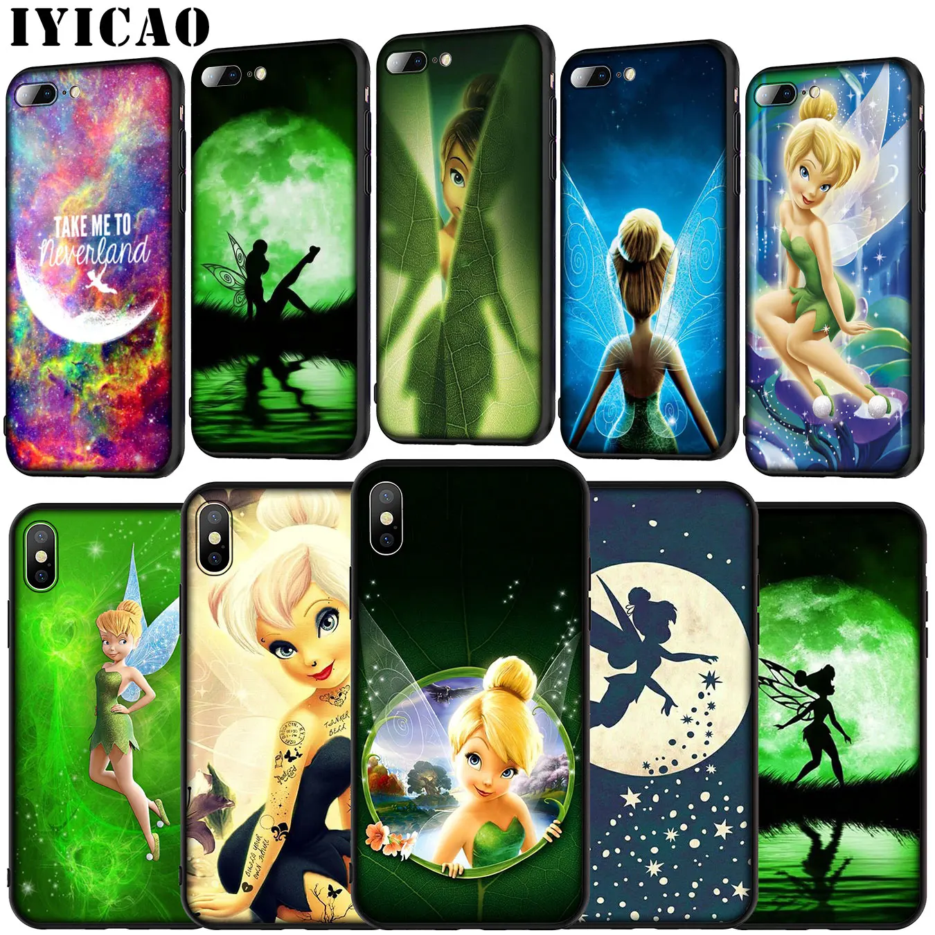 

IYICAO Peter Pan Wendy Tinkerbell Tinker bell Soft Case for Huawei P30 P20 Pro P10 P9 Lite Mini 2017 2016 P Smart Z Plus 2019