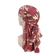 Женские и мужские головные уборы с длинным хвостом, бархатные банданы-тюрбаны, головные уборы, шелковистые аксессуары для волос, пиратская шляпа от doo Rag