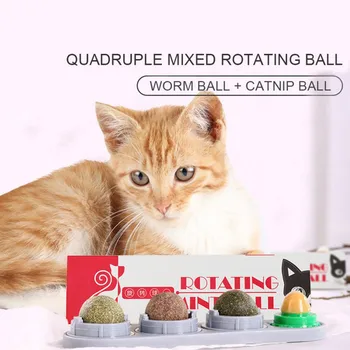 

Pet Catnip Toys Edible Catnip Ball Safety Healthy Cat Mint Cats Home Chasing Game Toy Clean The Stomach Teeth Protects Product