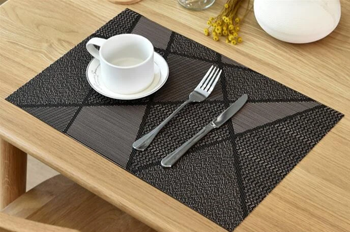 PVC Placemat Dining Table Runner Place Mats Kitchen Home Decor Washable Non Slip