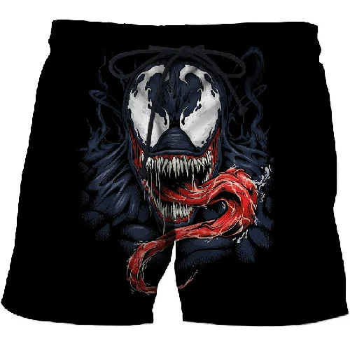 Новые мужские шорты с 3D принтом venom шорты мужские и женские летние пляжные шорты крутые шорты Удобная уличная одежда uni - Цвет: STK-313