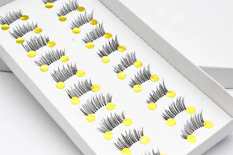 10pair 10 пар, новинка, сексуальные, красивые, макияж, мини, полуугловые, Черные Накладные ресницы, натуральные, накладные ресницы, инструменты для макияжа - Цвет: 10pair