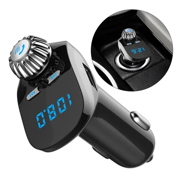 

Audio Music Car Bluetooth FM Transmitter MP3 Player Radio Fast Charging LED Display Accessories Multifunction Handsfree Dual USB