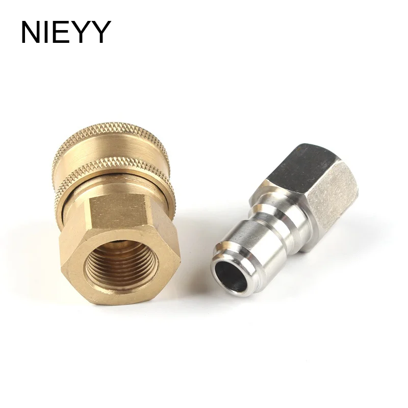 

3/8'' High Pressure Washer Quick Connector Washing Machine Tool Accessories Garden Water Gun Accessories For Garden Irrigation