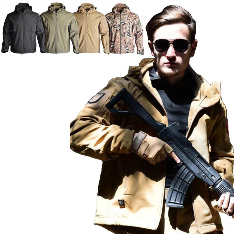 Лидер продаж! Softshell уличная тактическая охотничья куртка кемпинг походная одежда