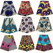 Мягкие Анкара Топ Модные африканские восковые ткани настоящая печать воск из хлопка ткань 6 ярдов/партия лучшее качество для женщин