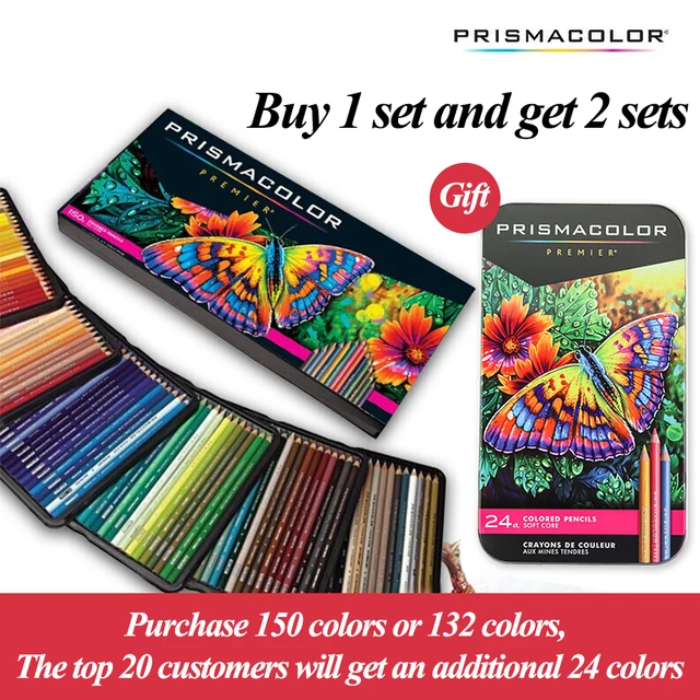 Sanford Prismacolor Premier 24 48 72 132 150 Professional Color Pencils for  Artists Kids Adults Coloring Sketching and Drawing - AliExpress