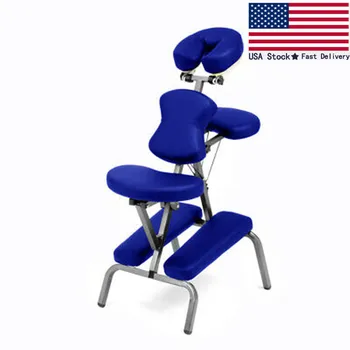 

PORTABLE FOLDABLE STEEL MASSAGE CHAIR W/BAG - FOLDING TRAVEL SPA/TATTOO BENCH