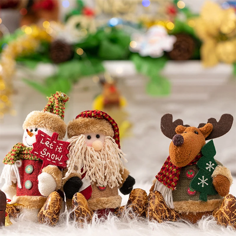 Санта-Клаус кукла кулон рождественские украшения снеговик кукла Рождественская елка украшения висячая кукла Ремесло Декор Детский подарок
