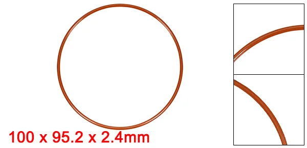 uxcell Silicone O-Ring 8mm-150mm Outside Diameter Seal Rings Sealing Gaskets Red for Pressure Vessel Boiler Filter 19 Sizes
