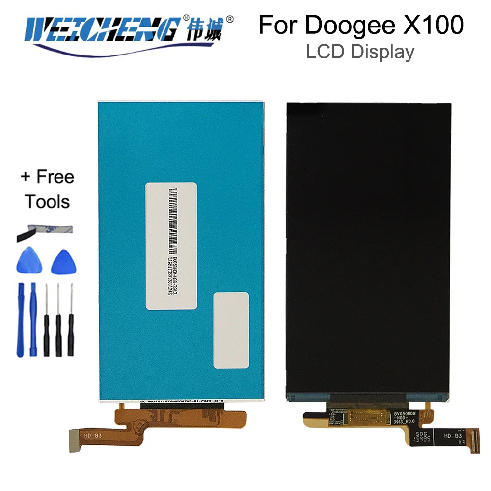 

ЖК-экран 5,0 дюйма Для DOOGEE X100, аксессуар для телефона в сборе, только для DOOGEE X100, ЖК-дисплей с инструментами и клеем