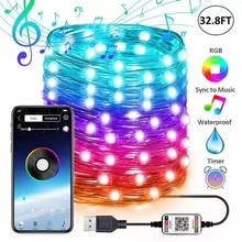 

RGB Colorful Bluetooth String Light LED Lights For Room Ceiling Lights Outdoor Lighting Pendant Lights For Bar Lighting Decor