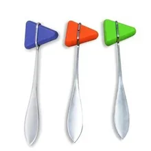 Медицинский треугольной формы безопасности Неврологический Молоток колено диагностические инструменты из нержавеющей стали ручки случайные цвета