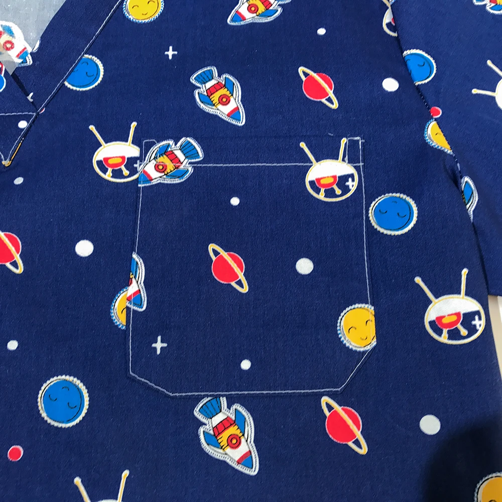Медицинская одежда S-XXL размера, униформа медсестры с мультяшными животными, топы, стоматологическая клиника, Медицинские костюмы, футболка, клиническая форма