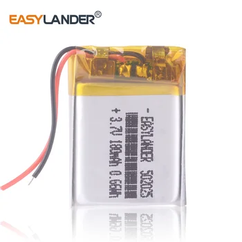 

502025 3.7V 180mAh Lithium Polymer Battery For Bluetooth Headset Mouse Bracelet Wrist Watch 052025 GPS Tracker MP3 MP4