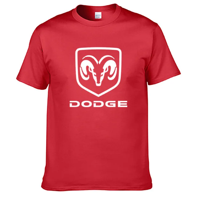 Мужская футболка с коротким рукавом и логотипом dodge Car, летняя повседневная мужская однотонная хлопковая футболка, модная одежда в стиле хип-хоп Харадзюку