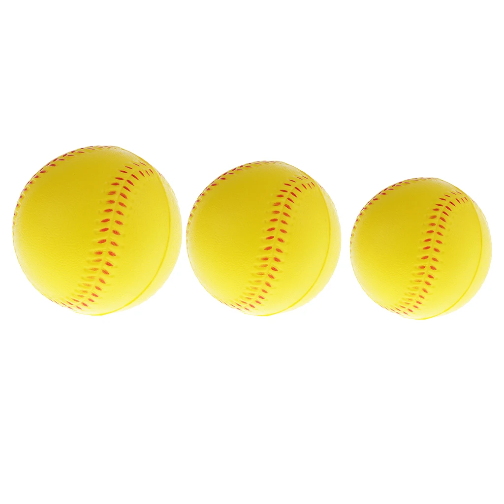 Soft HIT Baseball Softball Foam Training Ball Batting Practice 12 Pack YELLOW 