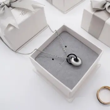 

10 Pcs/pack Simple Charm Jewelry Box Earring Necklace Ring Pendant Display Storage Case Gifts Packaging Boxes