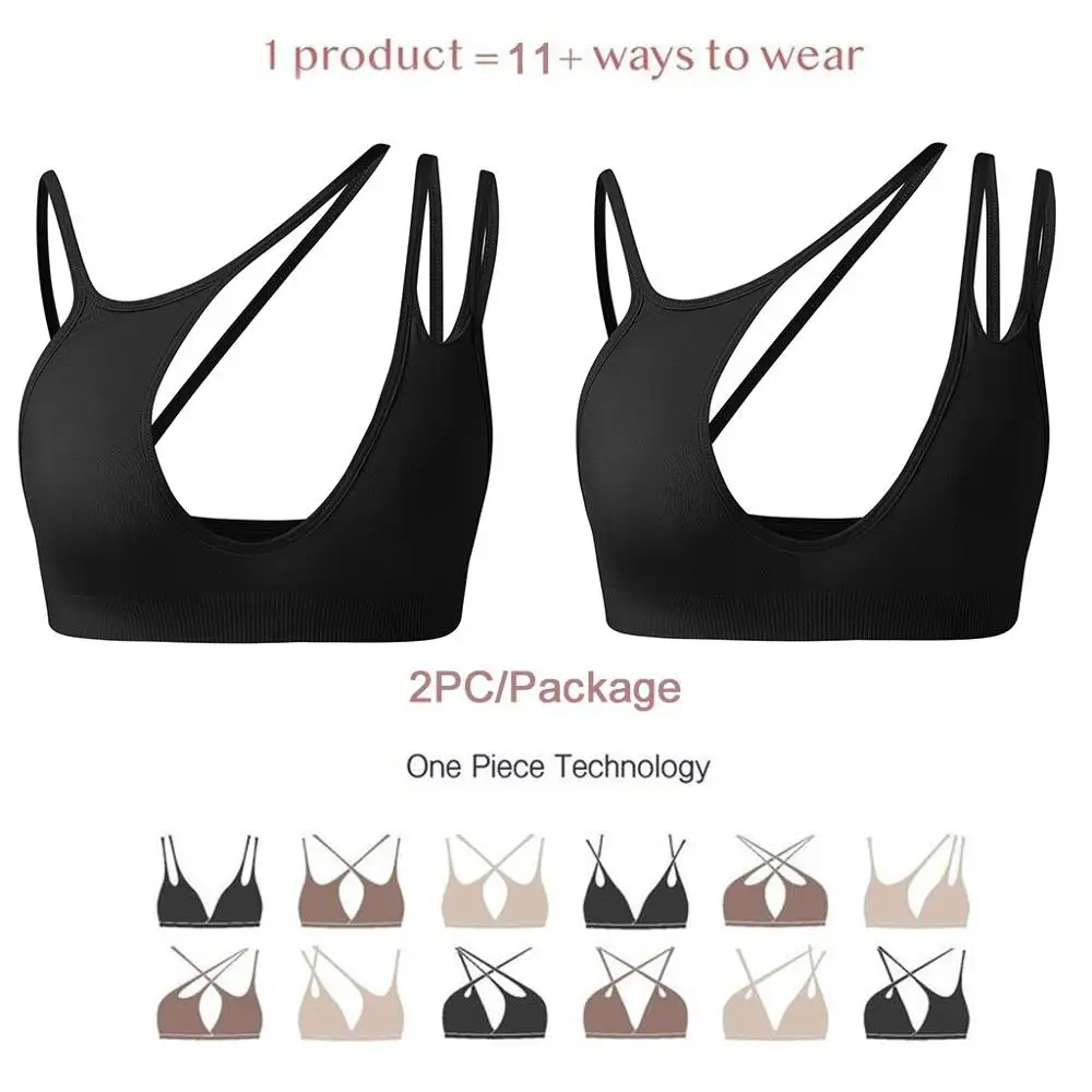 

2PC Mash Up One Piece Bra Intimate High Elastic Innovation For Boobs Versatility