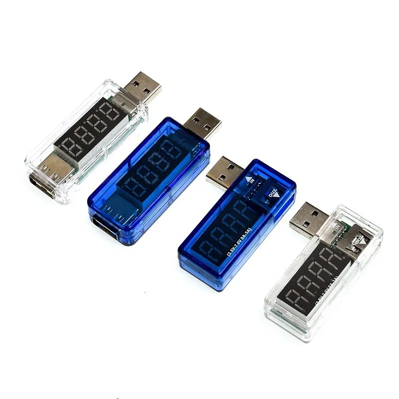 1 шт. цифровой USB-тестер напряжения для зарядки и тока зарядное устройство с
