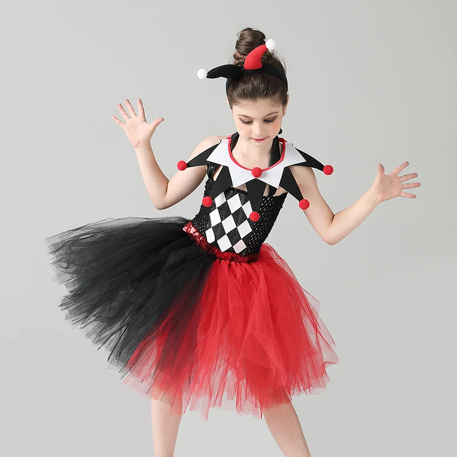 Child's Harley Quinn Dress For Girls | Unilovers