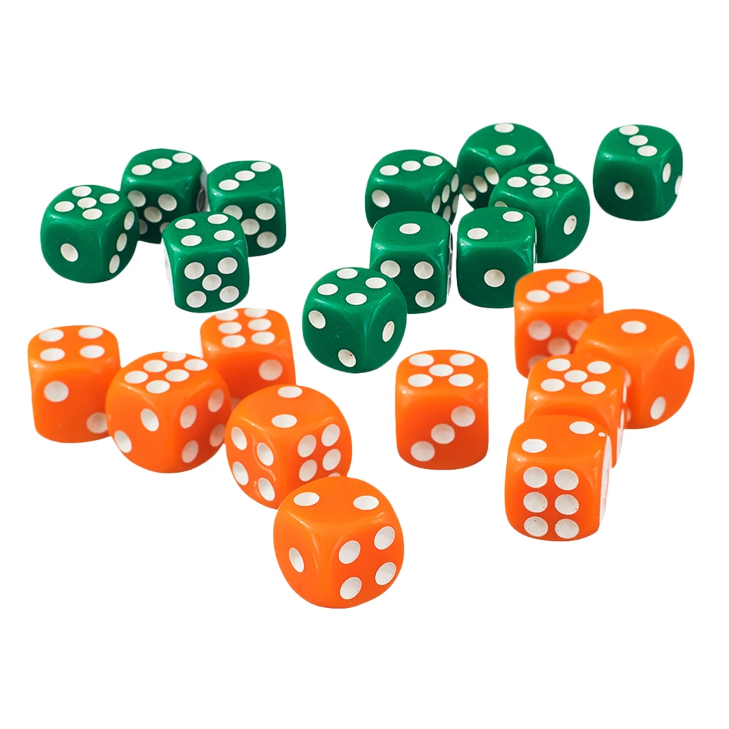 100Pc 12 мм/0,47 ''непрозрачные шестисторонние D6 Spot Dice игры для D&D РГС MTG игры