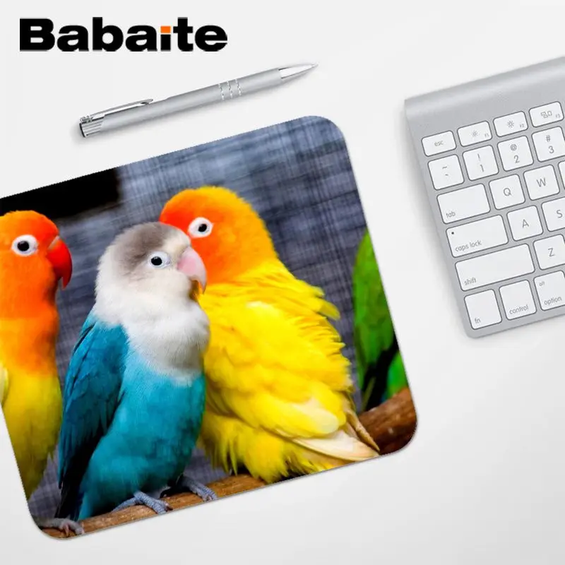Babaite, высокое качество, животные, попугай, сделай сам, дизайн, игровой с узором, коврик для мыши,,, игровой коврик для мыши, игровой коврик для мыши - Цвет: No Lock Edge25x29cm