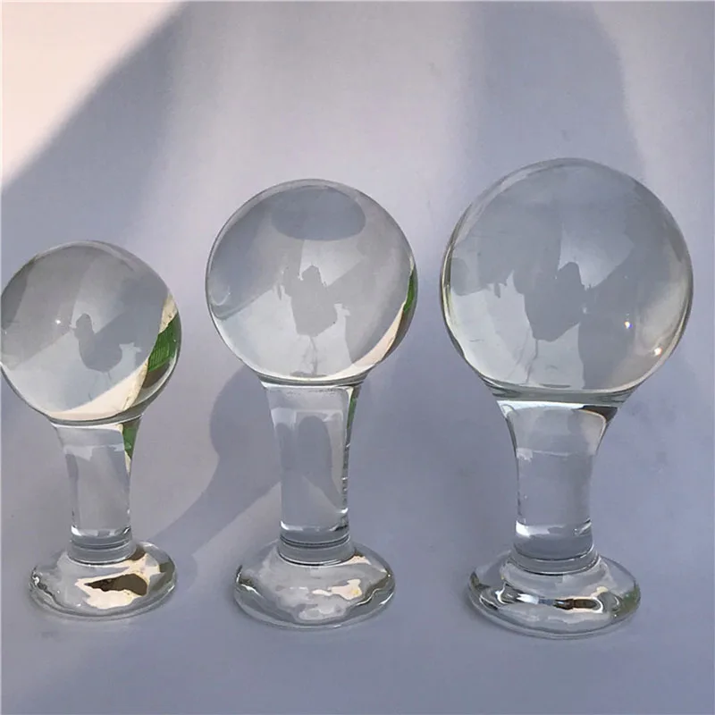3 Size Choose Crystal Glass Butt Plug Anal Balls Dilatador Expander Dildo Vagina Sex Toys For Couples | Красота и здоровье