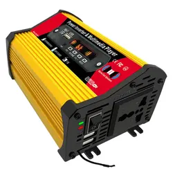 Fuente de alimentación de potencia del inversor para coche, reproductor Multimedia de 300W, MP3, Radio de música incorporada, Radio duradera