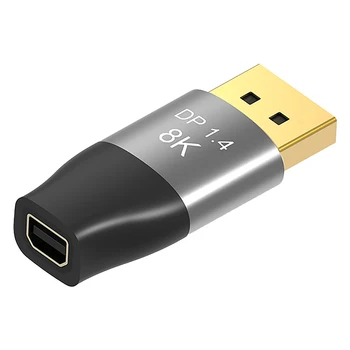 

Mini DP to Large DP Adapter Portable Two-Way Conversion 4K@144HZ High-Definition Conversion Head Computer DP to Display