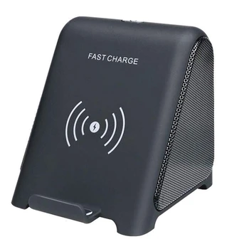 

Wireless Charger with Bluetooth Speaker, 2 in 1 Audio Player & 10 W/7.5 W/5W Fast Charging Stand Holder Compatible for Samsung a