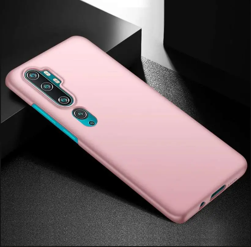 Роскошный Матовый Жесткий чехол из поликарбоната для Xiaomi mi CC9 Note 10 Pro чехол задняя крышка защитная оболочка для Red mi Note 8T Note 8 Pro - Цвет: Pink